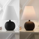 Aster 18.25" Minimalist Scandinavian Resin/Iron Gourd LED Table Lamp Set 2
