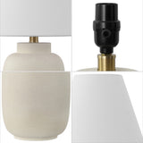 Briar 24.5" Minimalist Scandinavian Resin/Iron Ginger Jar LED Table Lamp Set 2
