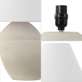 Hawk 20.5" Minimalist Scandinavian Resin/Iron LED Table Lamp Set 2