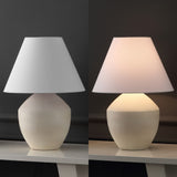 Hawk 20.5" Minimalist Scandinavian Resin/Iron LED Table Lamp Set 2