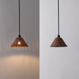 Larkspur 1-Light Coastal Bohemian Metal and Woven Rattan LED Pendant Light