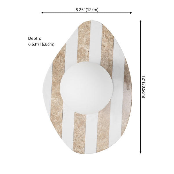 Dimension Image Light Brown/White / 12''