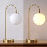 Miller 18.25" Iron/Glass Minimalist Mid-Century Globe LED Table Lamp