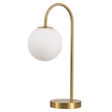 Miller 18.25" Iron/Glass Minimalist Mid-Century Globe LED Table Lamp