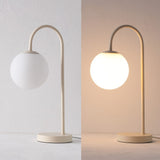 Miller 18.25" Iron/Glass Minimalist Mid-Century Globe LED Table Lamp