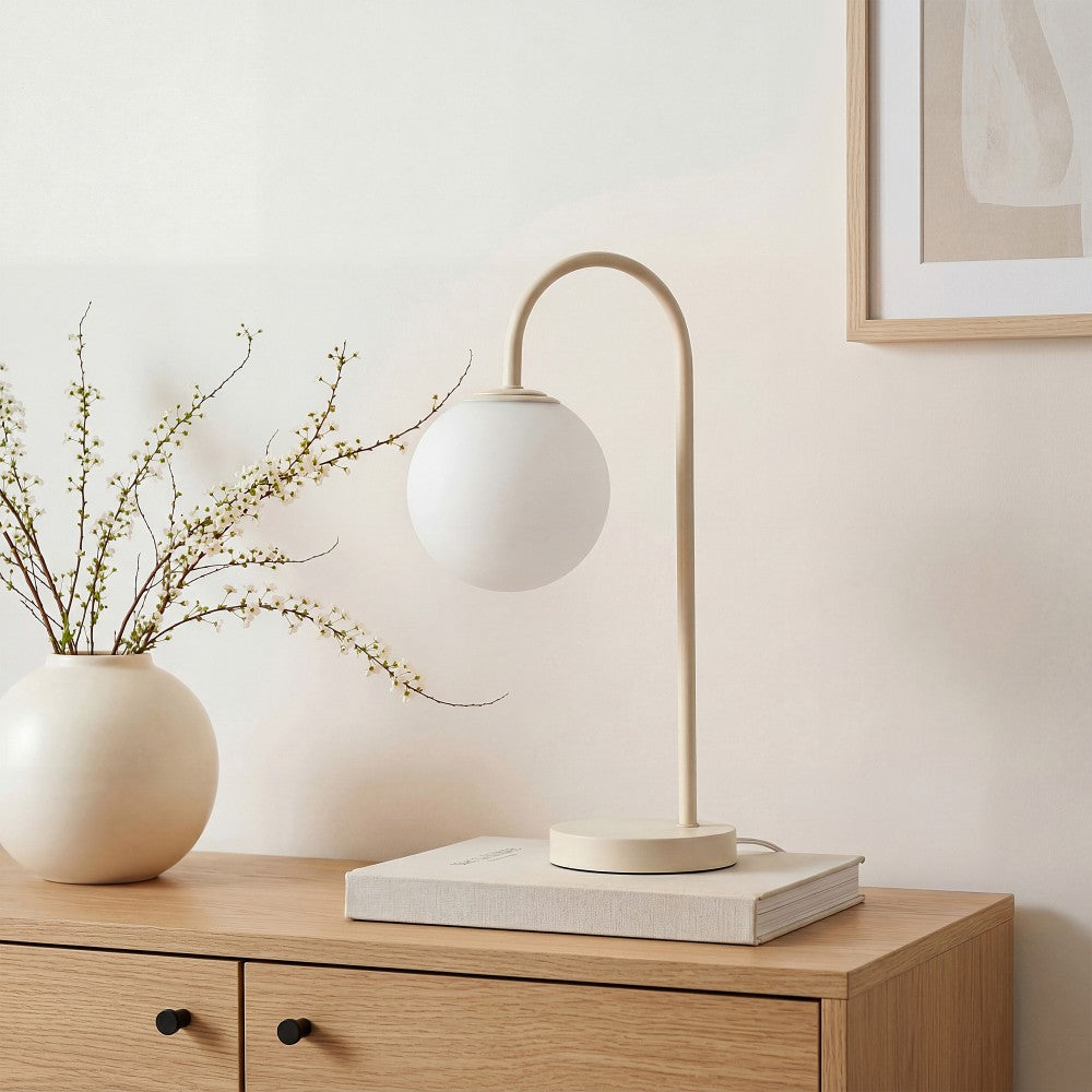 Miller 18.25" Iron/Glass Minimalist Mid-Century Globe LED Table Lamp