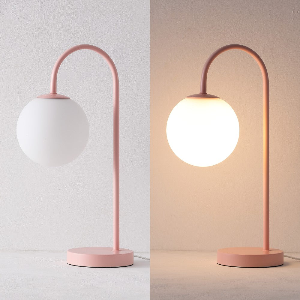 Miller 18.25" Iron/Glass Minimalist Mid-Century Globe LED Table Lamp