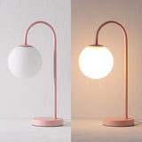 Miller 18.25" Iron/Glass Minimalist Mid-Century Globe LED Table Lamp