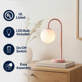 Miller 18.25" Iron/Glass Minimalist Mid-Century Globe LED Table Lamp