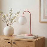 Miller 18.25" Iron/Glass Minimalist Mid-Century Globe LED Table Lamp