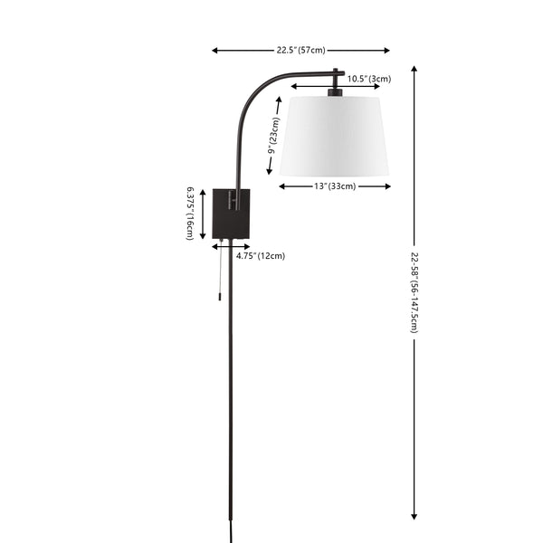Dimension Image Oil Rubbed Bronze / 1 Light