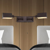 Davis Farmhouse Industrial Single Swing Arm Plug-In or Hardwired Iron LED Wall Sconce with Pull-Chain