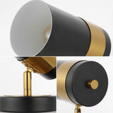 Trade 9.25" Modern Industrial Iron Adjustable Indoor LED Floor Spotlight