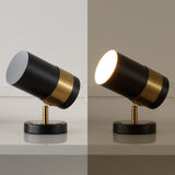 Trade 9.25" Modern Industrial Iron Adjustable Indoor LED Floor Spotlight