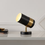 Trade 9.25" Modern Industrial Iron Adjustable Indoor LED Floor Spotlight