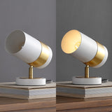 Trade 9.25" Modern Industrial Iron Adjustable Indoor LED Floor Spotlight