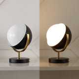 Brian 12" Vintage Classic Metal/Acrylic Adjustable Orb LED Floor Spotlight