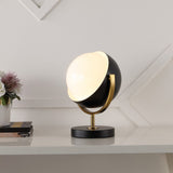 Brian 12" Vintage Classic Metal/Acrylic Adjustable Orb LED Floor Spotlight