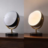 Brian 12" Vintage Classic Metal/Acrylic Adjustable Orb LED Floor Spotlight