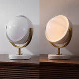 Brian 12" Vintage Classic Metal/Acrylic Adjustable Orb LED Floor Spotlight