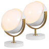 White/Brass Gold (Set of 2)