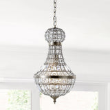 Breanna Crystal/Metal Empire LED Pendant