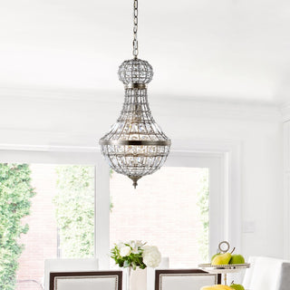Breanna Crystal/Metal Empire LED Pendant