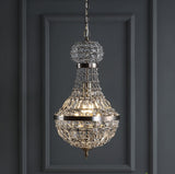Breanna Crystal/Metal Empire LED Pendant