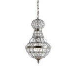 Breanna Crystal/Metal Empire LED Pendant