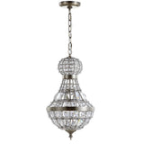 Breanna Crystal/Metal Empire LED Pendant