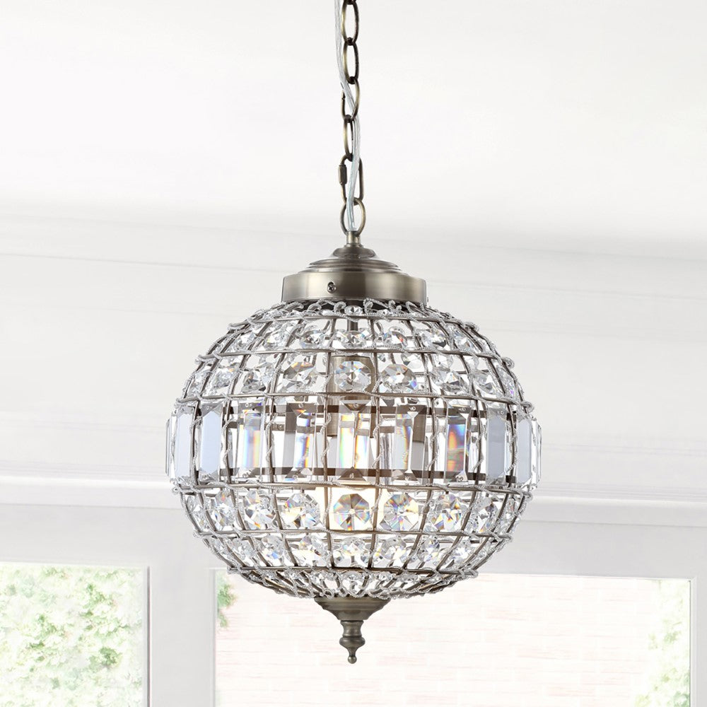 Melania Crystal/Metal LED Pendant