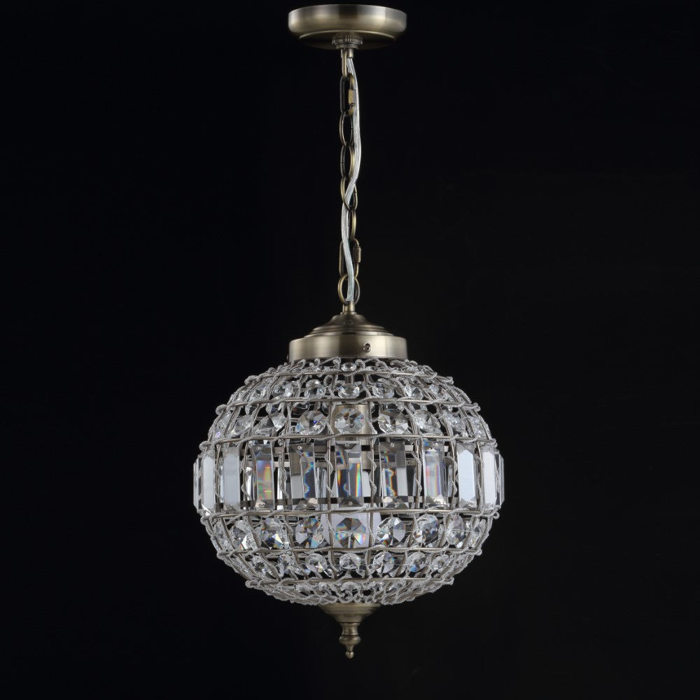 Melania Crystal/Metal LED Pendant