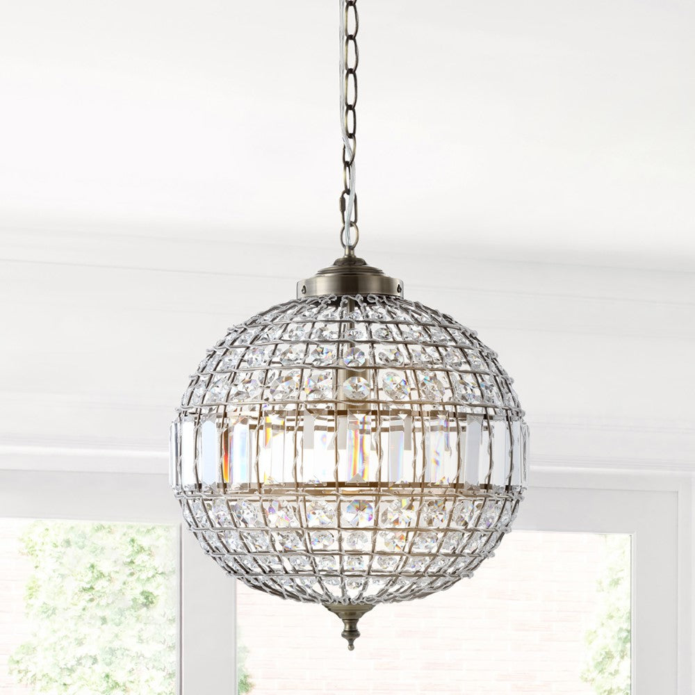 Melania Crystal/Metal LED Pendant