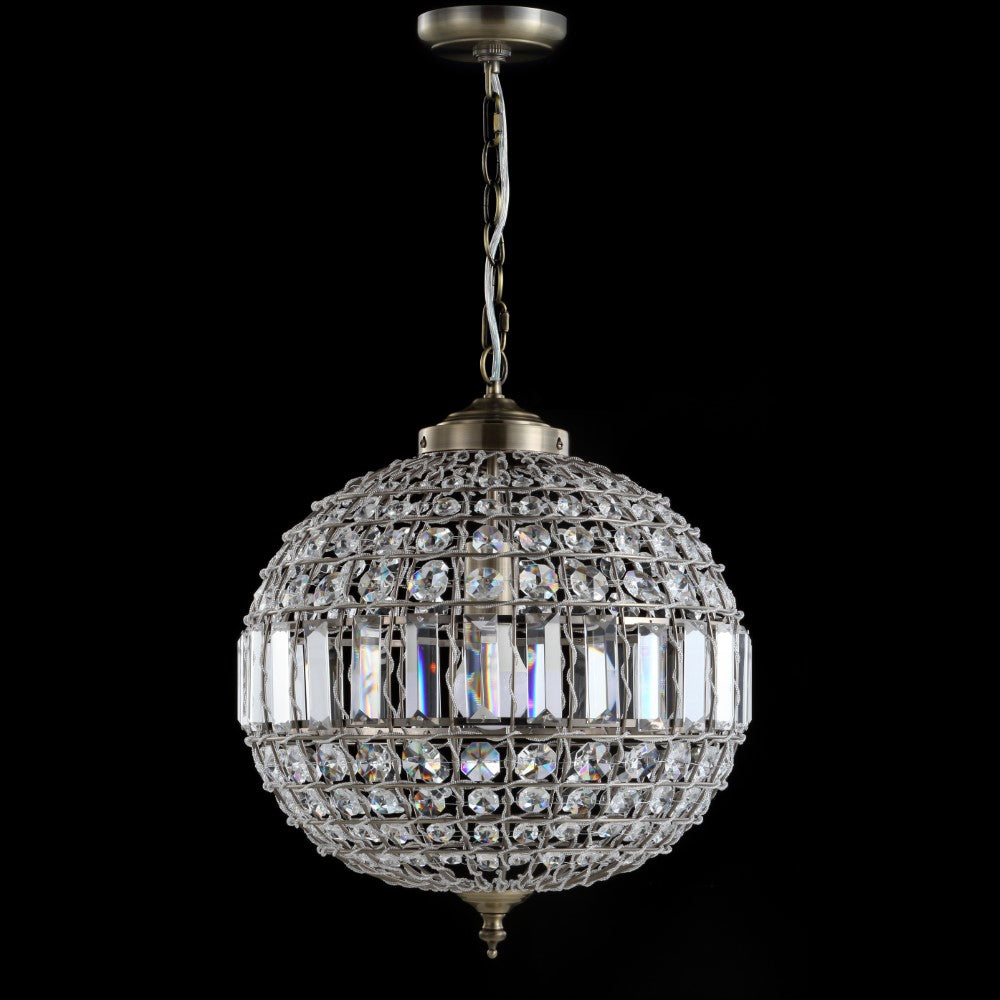 Melania Crystal/Metal LED Pendant