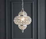 Estrella 12" Crystal/Metal LED Pendant