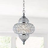 Estrella 12" Crystal/Metal LED Pendant