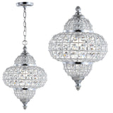 Estrella 12" Crystal/Metal LED Pendant