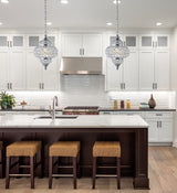 Estrella 12" Crystal/Metal LED Pendant