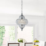 Estrella 12" Crystal/Metal LED Pendant