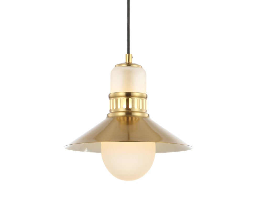 Sandburg Adjustable Iron/Glass Retro Hurricane LED Pendant