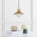 Sandburg Adjustable Iron/Glass Retro Hurricane LED Pendant