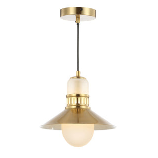 Sandburg Adjustable Iron/Glass Retro Hurricane LED Pendant