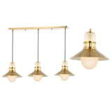 Sandburg Adjustable Iron/Glass Retro Hurricane LED Pendant