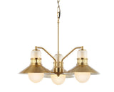 Sandburg Adjustable Iron/Glass Retro Hurricane LED Pendant