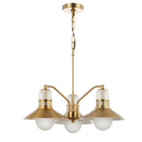 Sandburg Adjustable Iron/Glass Retro Hurricane LED Pendant