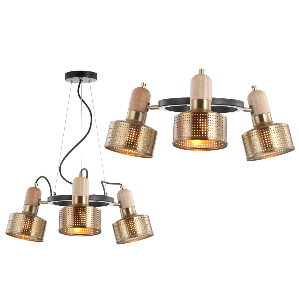 Mynah Adjustable Spotlight Metal LED Chandelier
