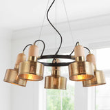 Mynah Adjustable Spotlight Metal LED Chandelier