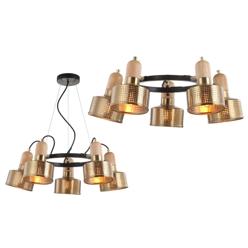 Mynah Adjustable Spotlight Metal LED Chandelier