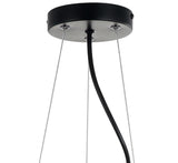 Ostrich 22" 3-Light Adjustable Metal LED Chandelier
