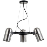 Ostrich 22" 3-Light Adjustable Metal LED Chandelier